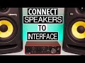 Comment connecter des moniteurs de studio  linterface audio