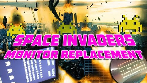 Space Invaders Arcade Monitor Replacement