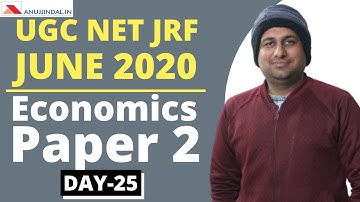 5 Most Important Questions | Paper 2 | Subject - Economics | UGC NET JRF JUNE 2020 | Day 25