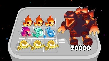 ELEMENTAL MONSTERS MERGE - Merge Master Monster Evolution, Merge Tactics, Android Merge Battle Games