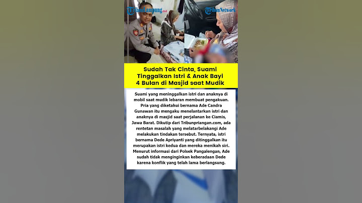 Sudah Tak Cinta, Suami Tinggalkan Istri & Anak Bayi 4 Bulan di Masjid saat Mudik