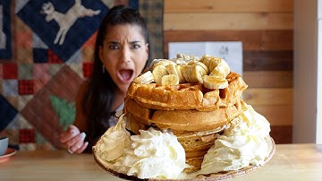 RIDICULOUS CANADIAN WAFFLE STACK CHALLENGE | THE CABIN SHEFFIELD