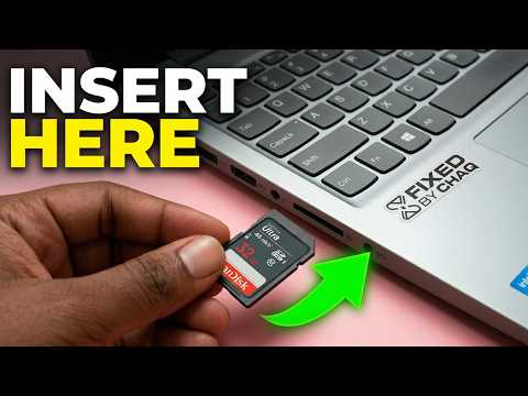 How To Insert SD Card in Laptop