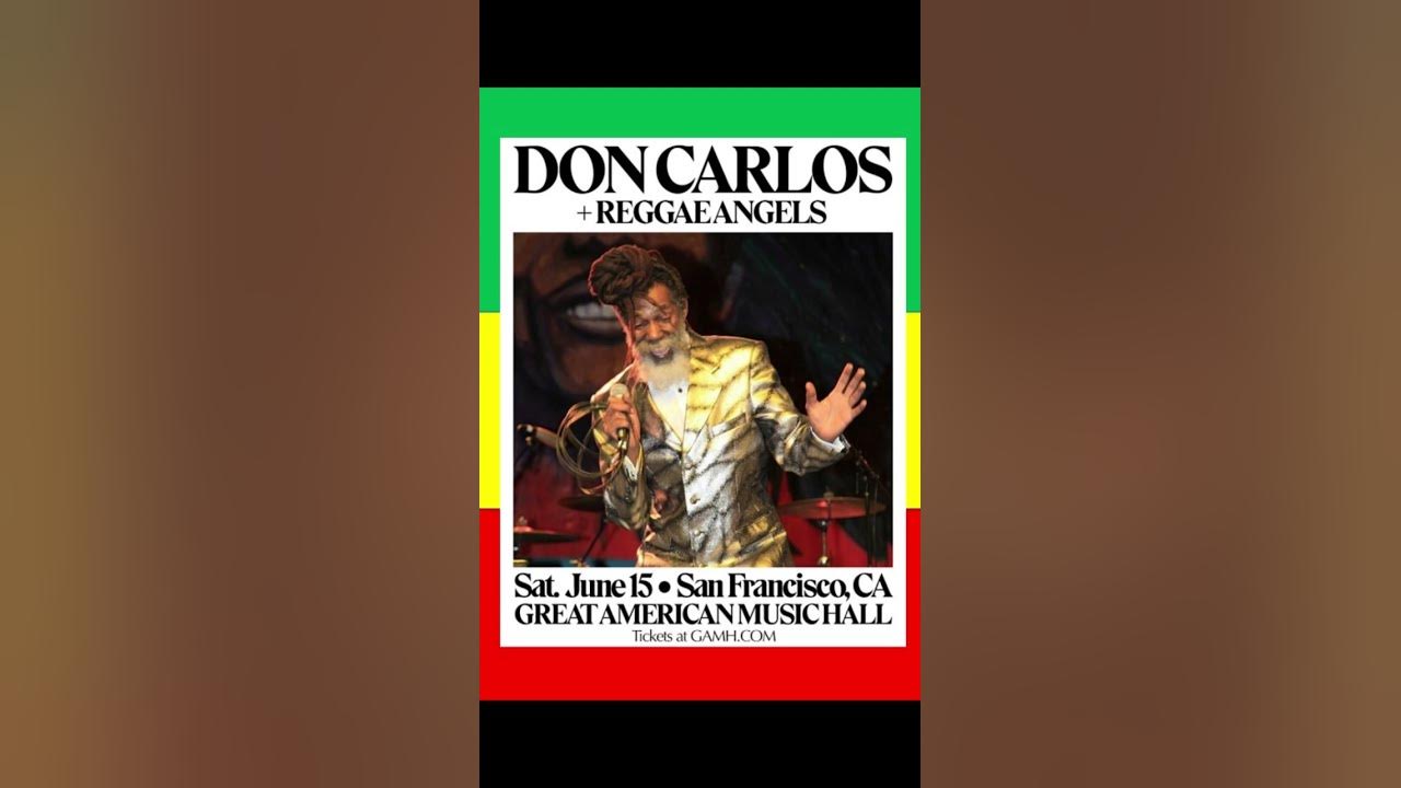 Tonight Don Carlos With Reggae Angels Great American Music Hall San Francisco #reggae #dub #ska FUN