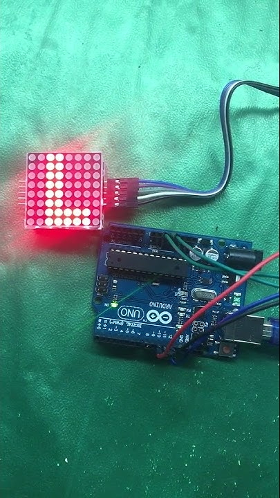 8x8 LED matrix using Max7219 - YouTube
