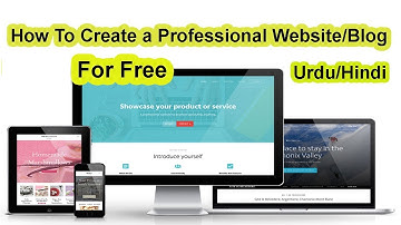 How to Create a Professional Website/Blog Free Urdu/Hindi