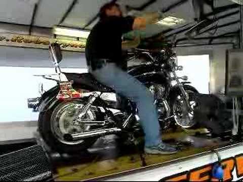 Lucy's Sportster high-rev tuning on the dyno