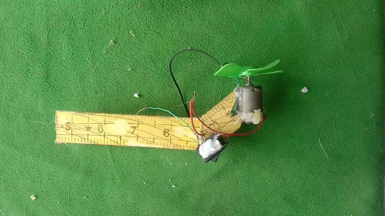 how to attach dc motor with wood 