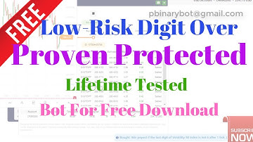 Free Binary.com Bot - Low Risk Digit Over Binary Bot | Proven Protected Binary Bot
