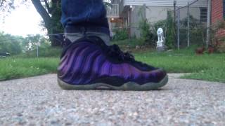 eggplant foams on feet