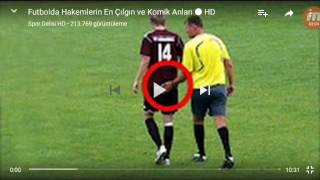 Futbolda Hakemlerin Komik Anları