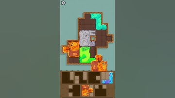 Funny Puzzle Cats 62 - Gameplay Walkthrough (iOS & Android) #shorts