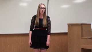 Haley Unruh at Regional Solo/Small Ensemble Festival - April 5, 2014