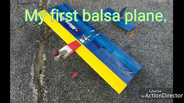 My first balsa model. Maiden Flight of 32 " WS Great Planes Micro Whizz.