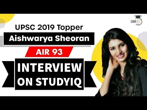 Aishwarya Sheoran Interview - UPSC 2019 AIR 93 - From Miss India finalist to UPSC Topper #UPSC #IAS