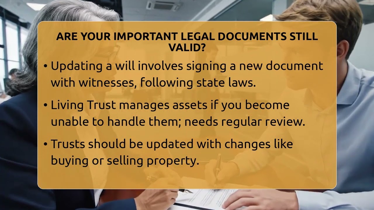 Are Your Important Legal Documents Still Valid? - Senior Scams Shield