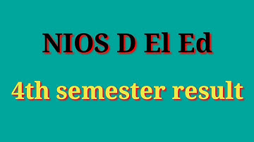 Nios deled 4th semester result