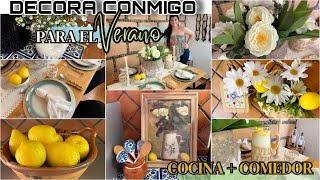 VERANO 2024 | COMO DECORAR TU COCINA Y COMEDOR PARA EL VERANO ☀️🍋