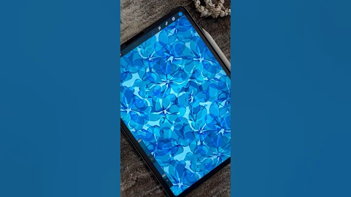 A New Seamless Pattern Design 🌸🌿🌱 #patterndesign #pattern #procreate #shorts #youtubeshorts