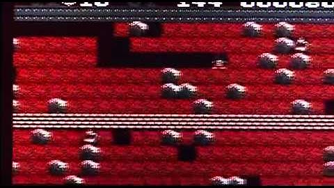 Boulder Dash on Atari 8 bit / 65XE. Gameplay & Commentary