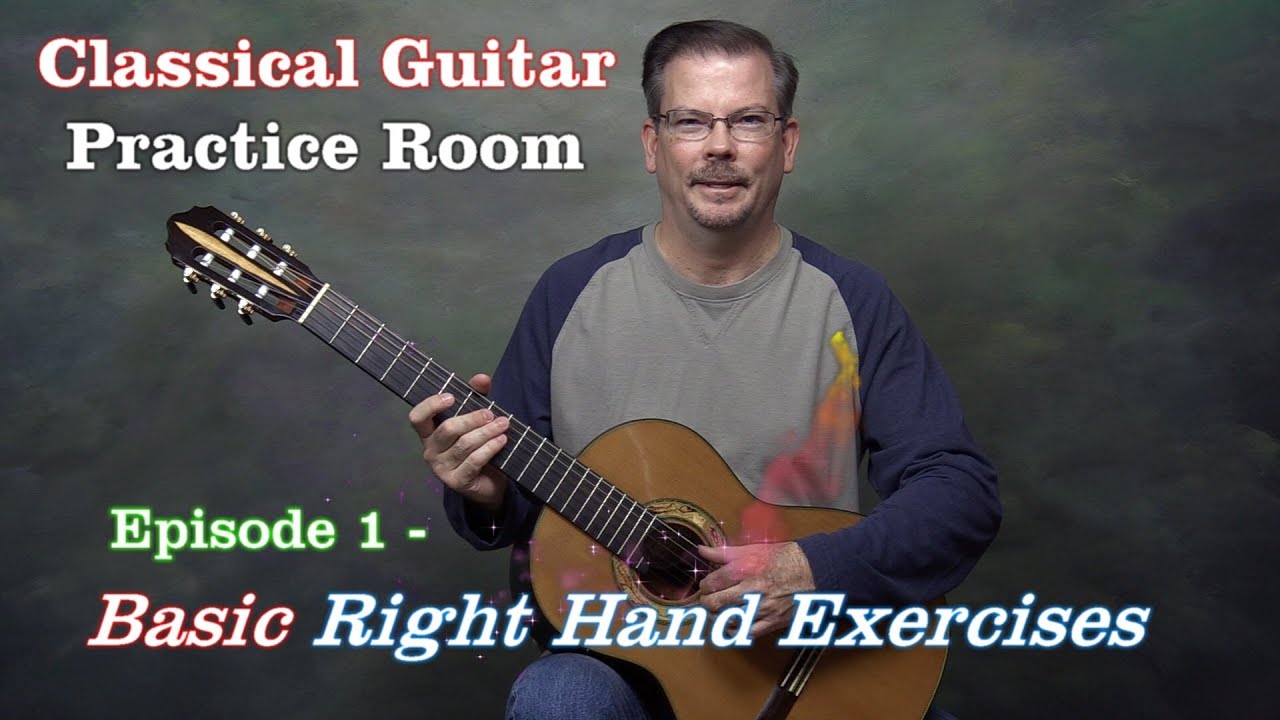 Classical Guitar Practice Room Episode 1 Basic RightHand Exercises