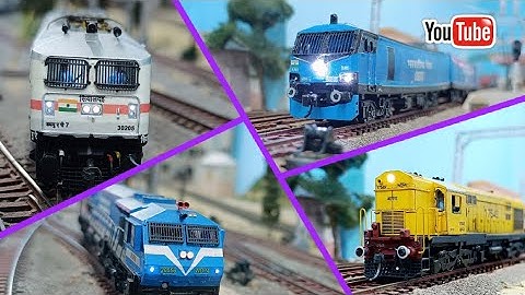 Indian Railways Model Train Run Compilation Part-7 | HO Scale Model Train | WAP-7 Model | train