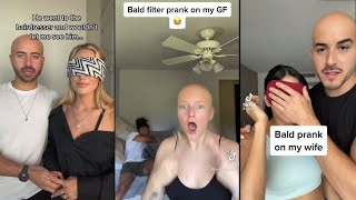 Bald Filter Prank On My Gf And See Her Reaction Tiktok Compilation