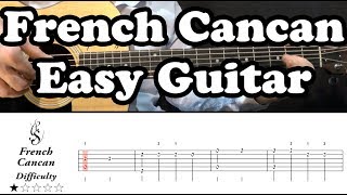 French Cancan (easy) Tutorial Guitar