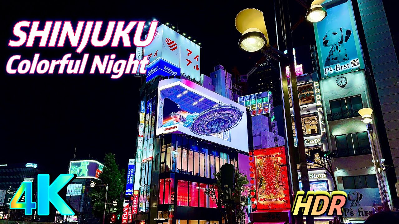 Japan Walk - Shinjuku Night Walk, a frame from the walk