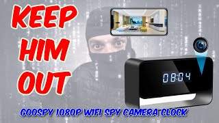 GooSpy 1080P Wifi Spy Camera Clock Review