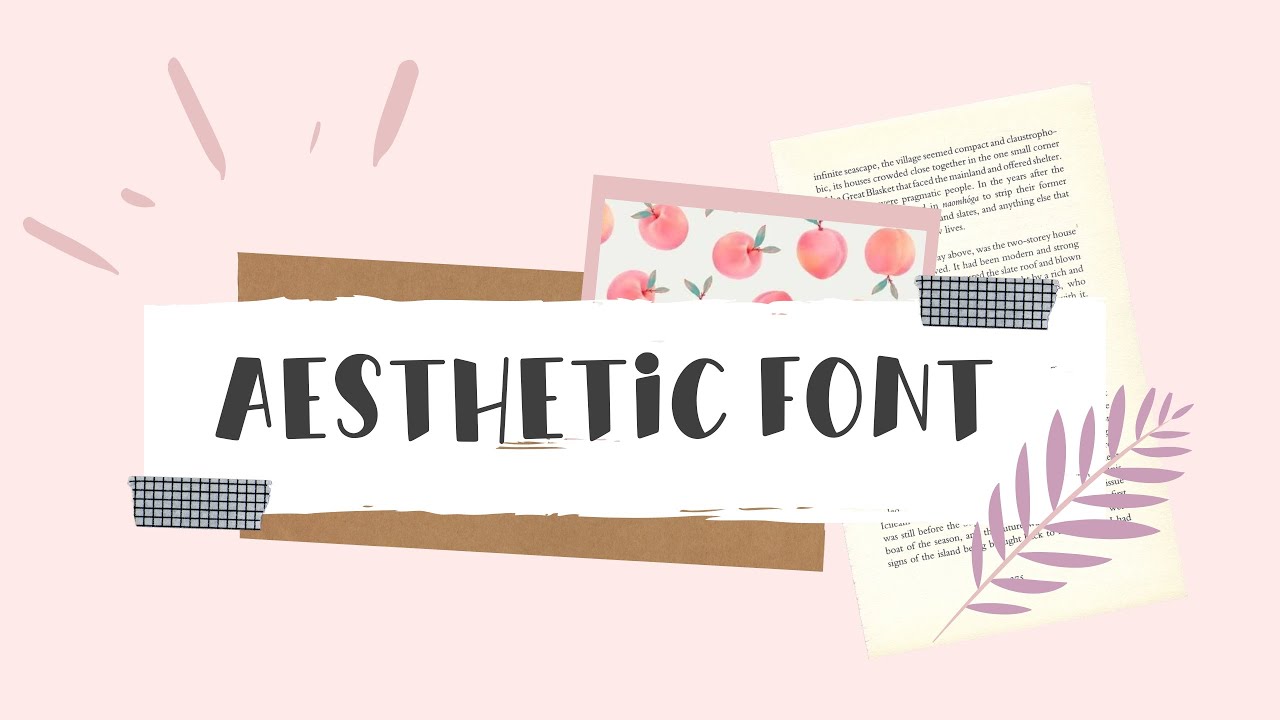 35 AESTHETIC FONTS 🍑 - YouTube