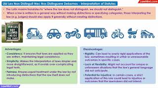 Ubi Lex Non Distinguit Nec Nos Distinguere Debemos Interpretation Of Statutes
