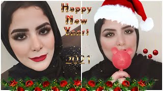 مكياج رأس السنه 2021 بروج احمر / Beauty by Mai  ️