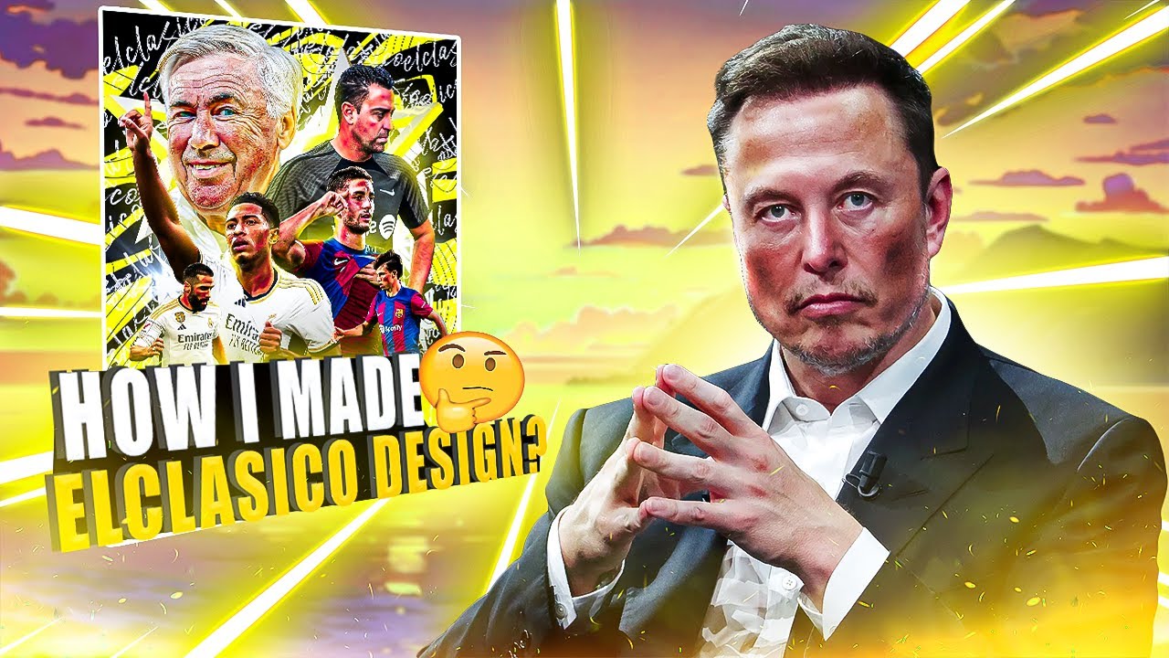 How I designed ELCLASICO poster? | photoshop tutorial