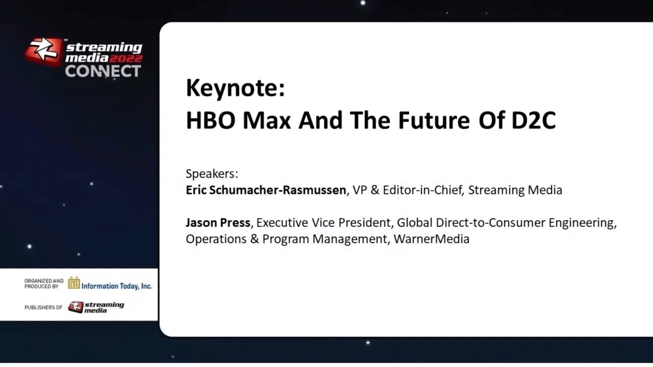 Keynote: HBO Max And The Future Of D2C
