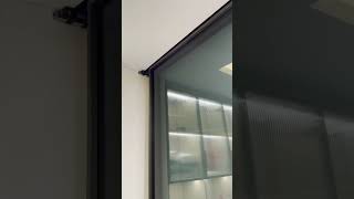 Residential automatic sliding door, slim frame profile. Luxury interior sliding doors.  #doors