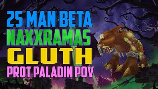 25 Man BUGGED Gluth Prot Paladin Kiter POV - WotLK Classic Beta