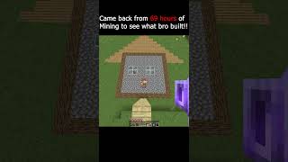 Bro built a 2d house 😭   #minecraft #minecraftshorts #gaming