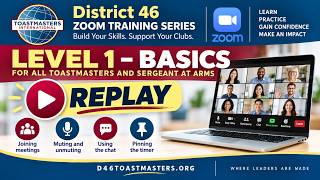 District 46 Zoom Training Series | Level 1 - Basics