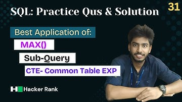 31) Top Earners | Hackerrank sql questions | SQL | sql tutorial | sql full course | sql crash course