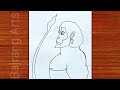 Hanuman Ji Face Drawing Easy | How to draw hanuman step by step easy | easy drawing for beginners