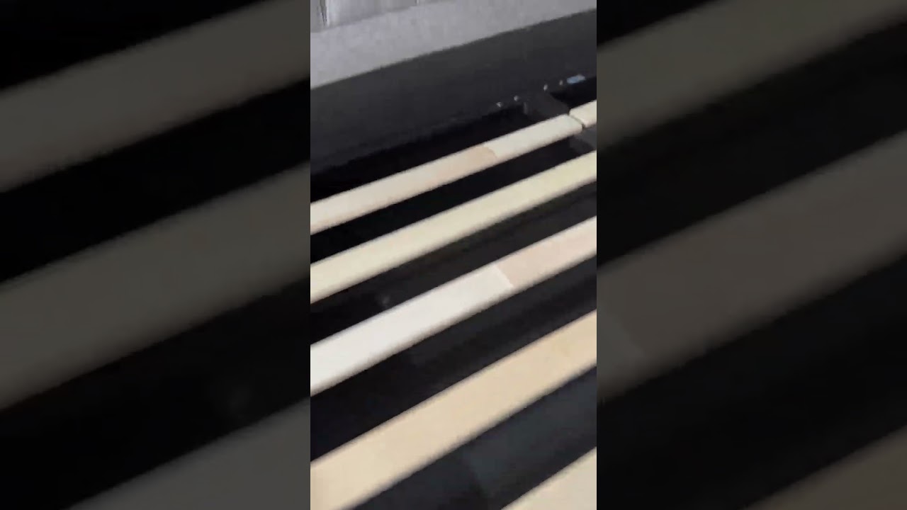 Double Size Fabric Gas Lift Bed with Diamond Pattern - Weston