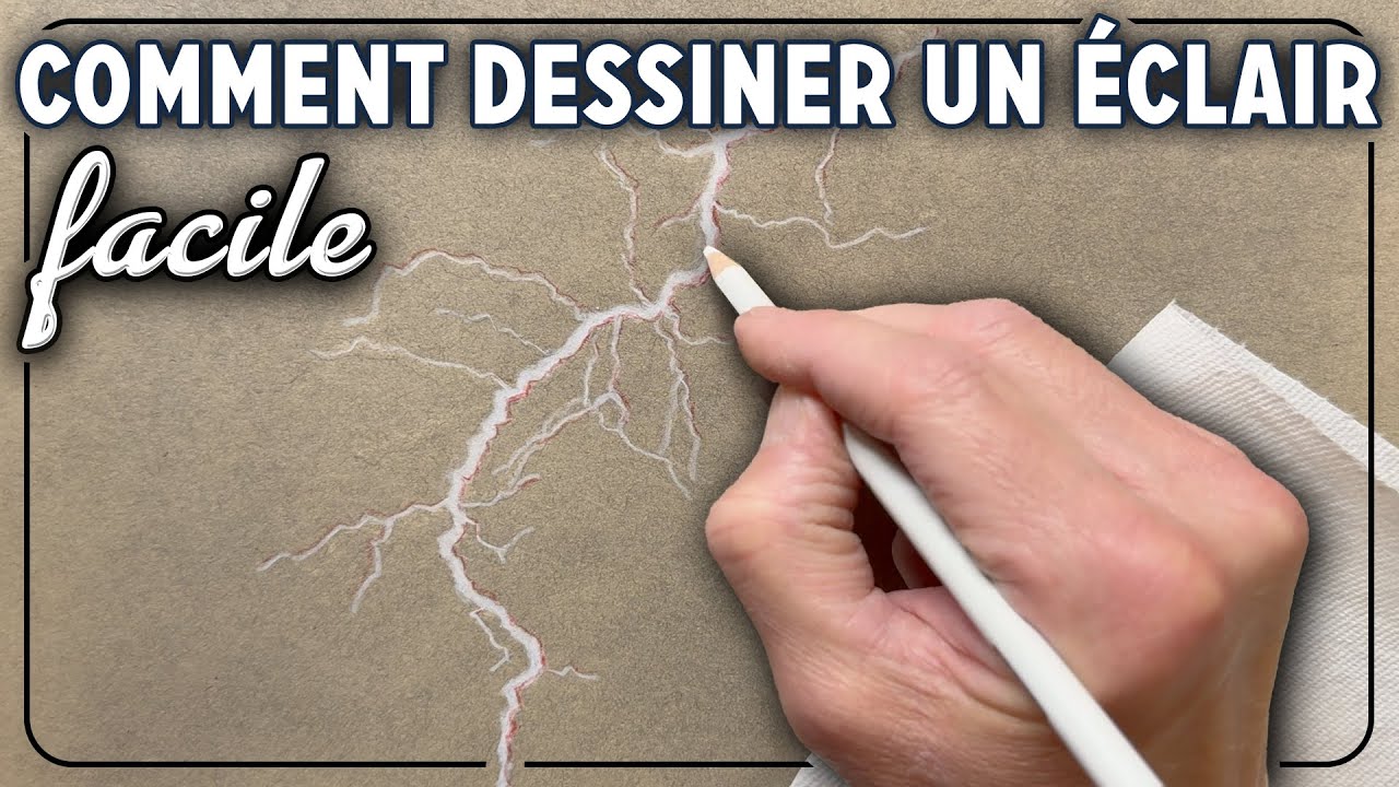 COMMENT DESSINER UN ÉCLAIR, LA FOUDRE, L'ORAGE FACILEMENT POUR — free download