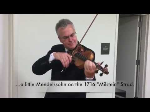 1716 'Milstein' Stradivarius, with Violinist Martin Chalifour