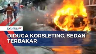 Kebakaran Mobil di Gerbang Tol Bogor, Pengemudi Berhasil Selamatkan Diri!