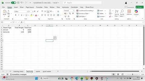 Create a simple AI Agent in Excel VBA to analyse waste