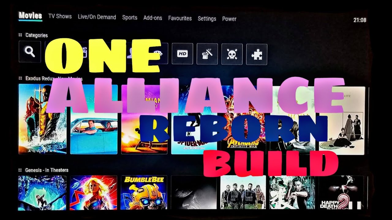 HOW TO INSTALL ONE ALLIANCE REBORN BUILD ON KODI 18.1 2019