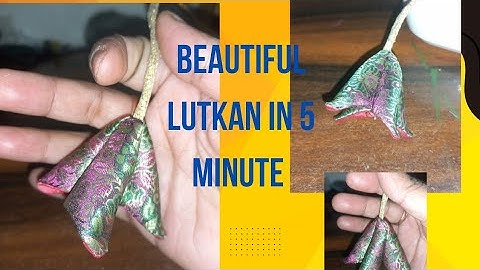 Easy latken making tutorial || How to make fabric flower latkan||