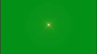 Stars blinking effects green screen