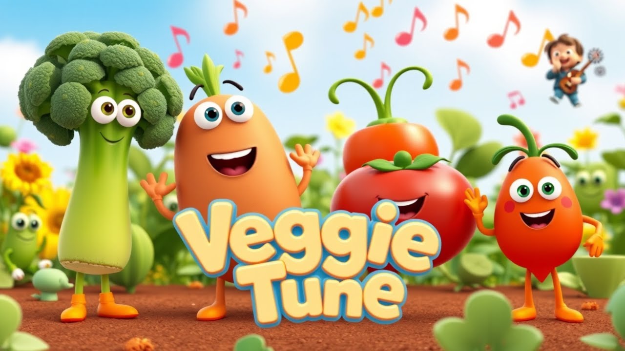 🥦 Learn About Vegetables with Fun Music | Healthy Veggie Song for Kids ...